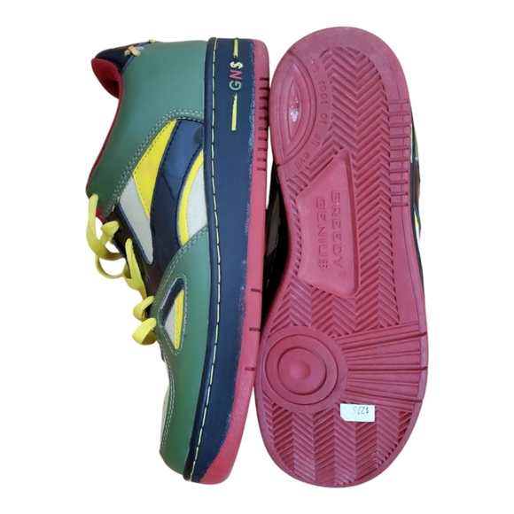 Greedy genius vintage designer sneakers mens 8.5 green - Picture 5 of 14